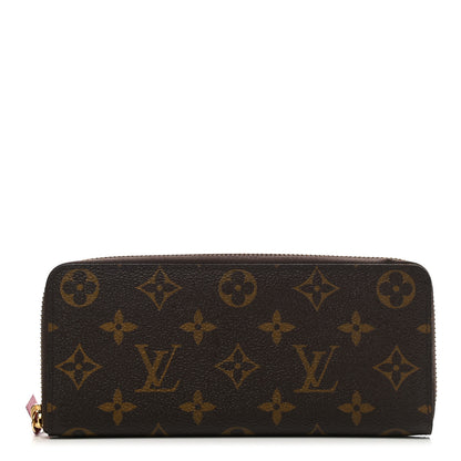Louis Vuitton Monogram Clemence Wallet Fuchsia 1 of 7