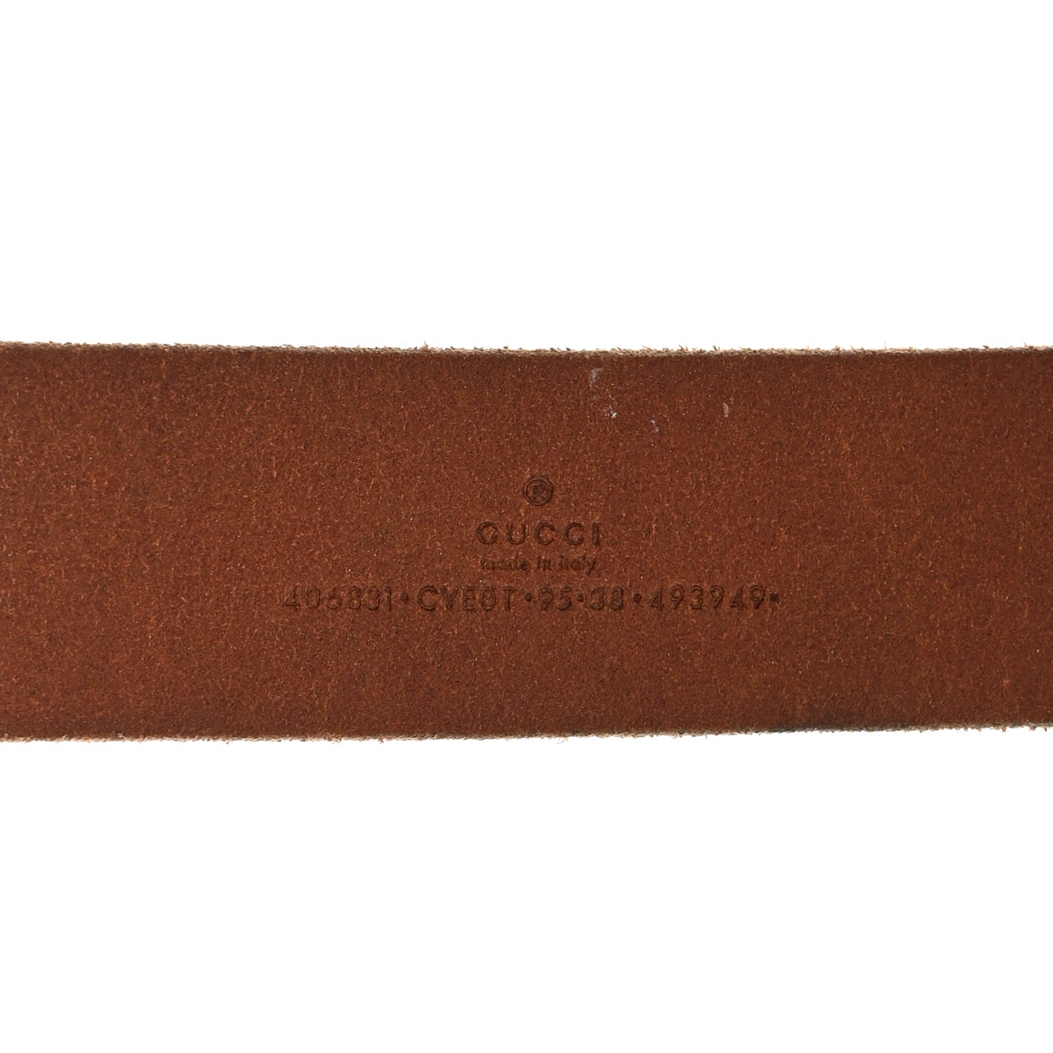 Gucci Faded Calfskin Double G 40mm Belt 95 38 Cuir 3 of 8