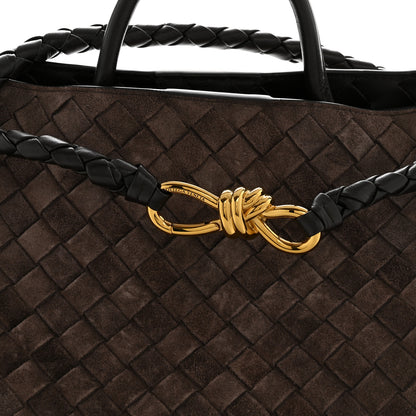 Bottega Veneta Suede Intrecciato Medium Andiamo Shoulder Bag Fondant 7 of 12