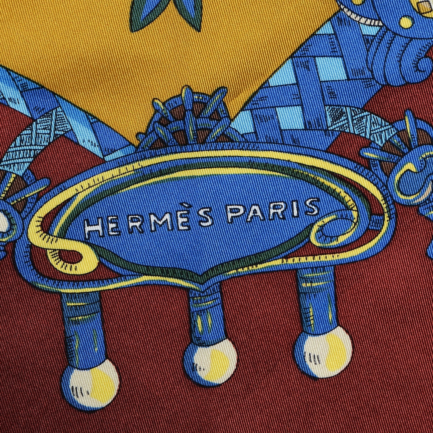 Silk Tournez Manege Scarf 90