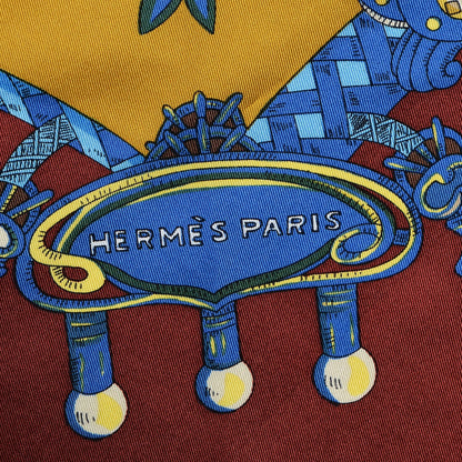 Hermes Silk Tournez Manege Scarf 90 4 of 5