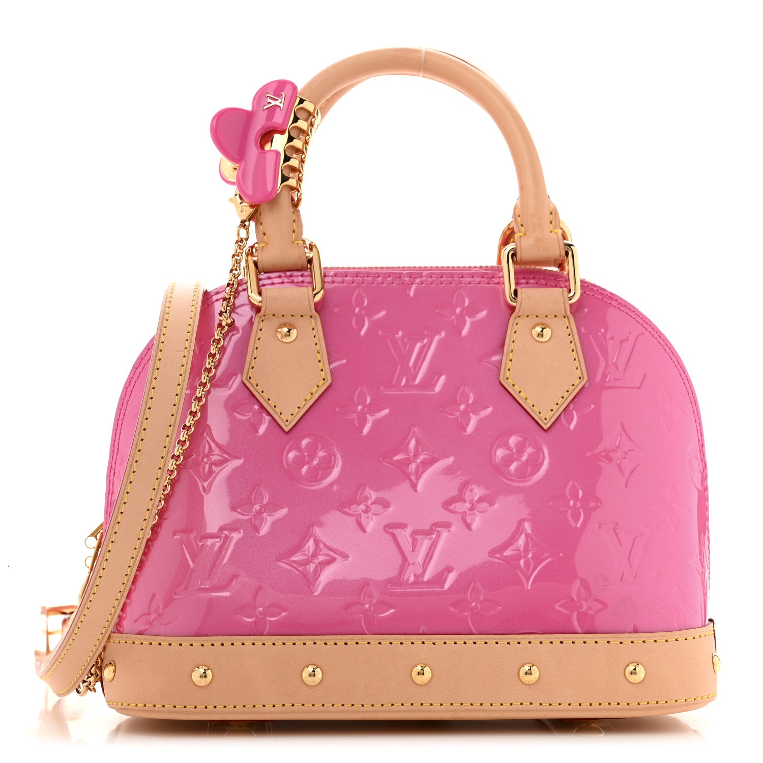 Louis Vuitton Vernis Alma BB Neon Pink 1 of 13