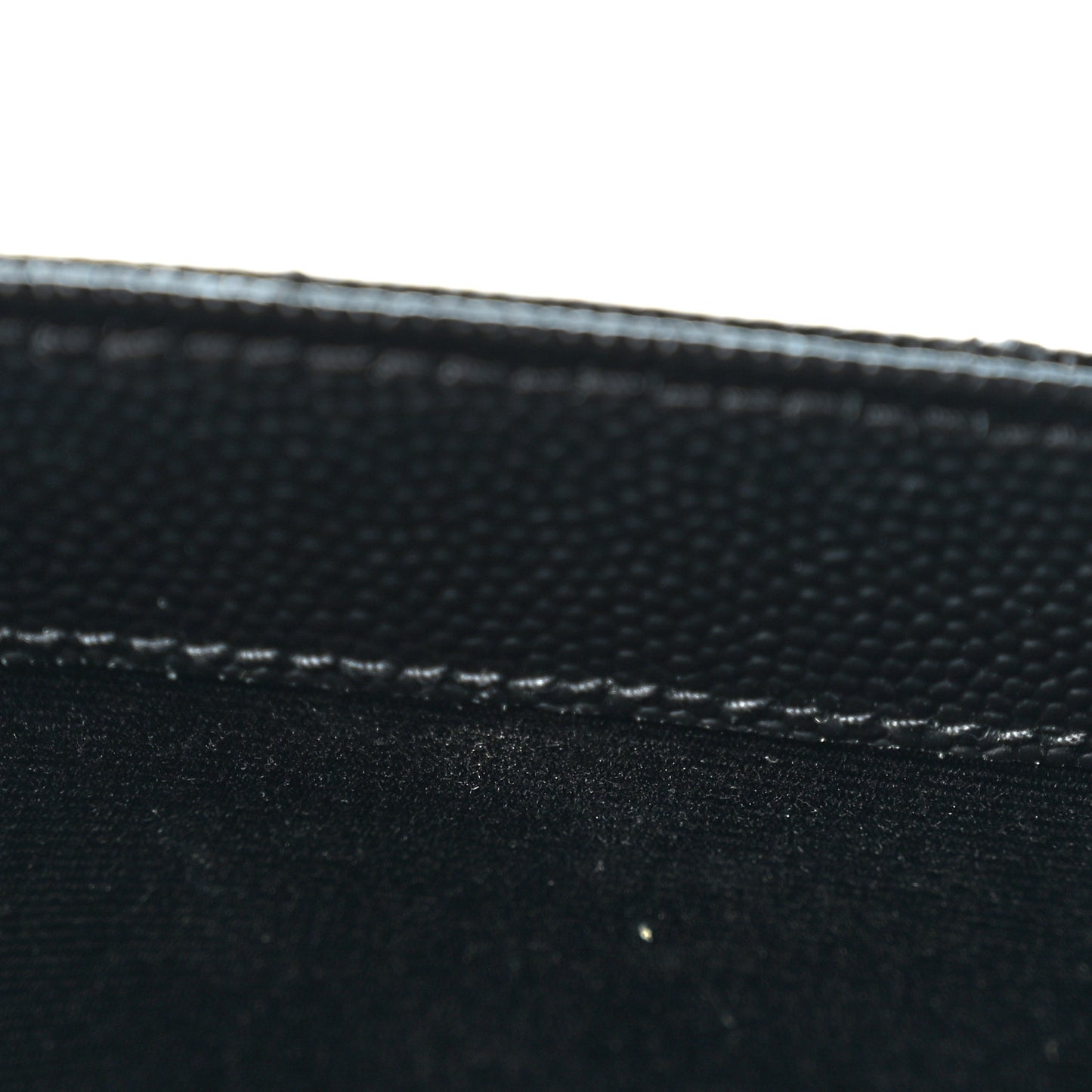 Grain De Poudre Textured Mixed Matelasse Triquilt Monogram Clutch Black