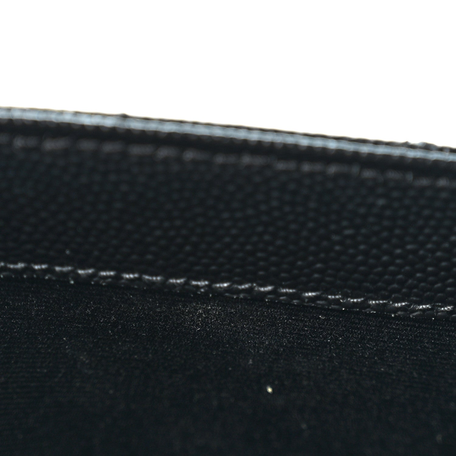 Saint Laurent Grain De Poudre Textured Mixed Matelasse Triquilt Monogram Clutch Black 11 of 13