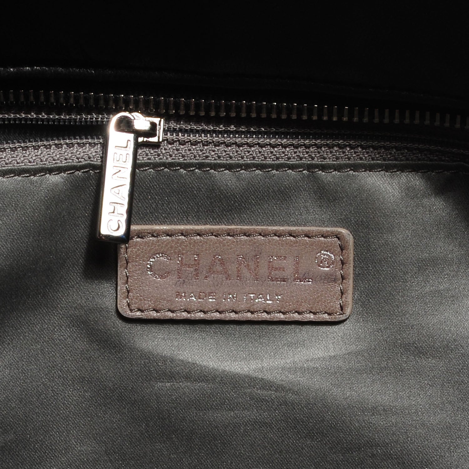 Chanel Lambskin East West Sharpei Shopping Tote Black 5 of 7