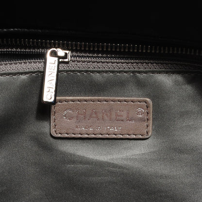 Chanel Lambskin East West Sharpei Shopping Tote Black 5 of 7