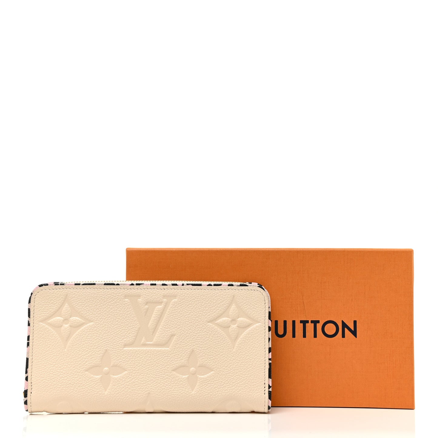 Empreinte Monogram Giant Wild At Heart Zippy Wallet Creme