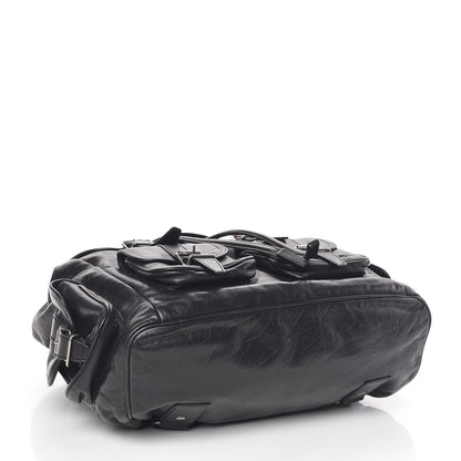 Saint Laurent Smooth Calfskin Roc Sack Backpack Black 4 of 17