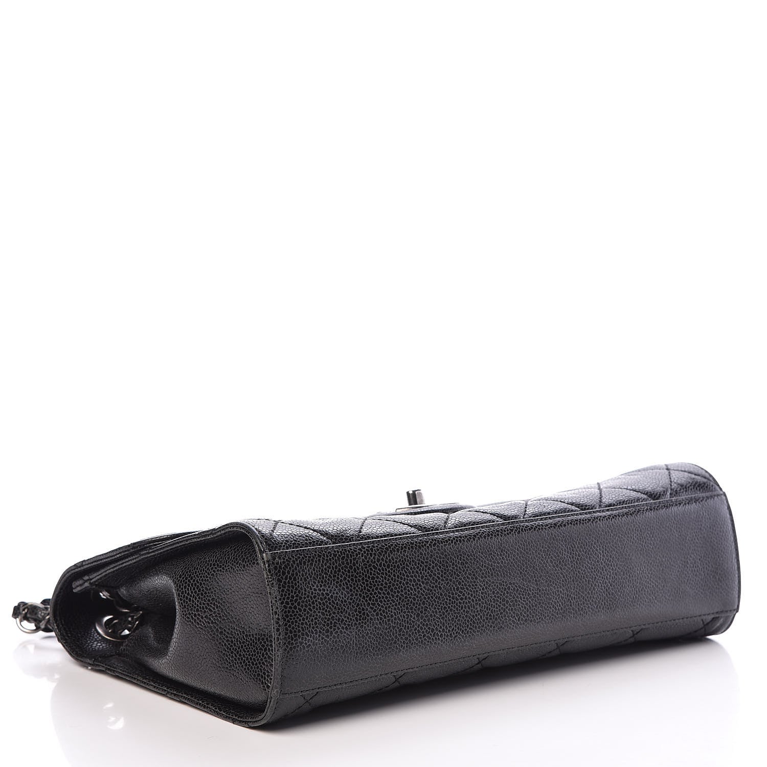 Chanel Crumpled Grained Calfskin Medium CC Crave Flap Black 4 of 17