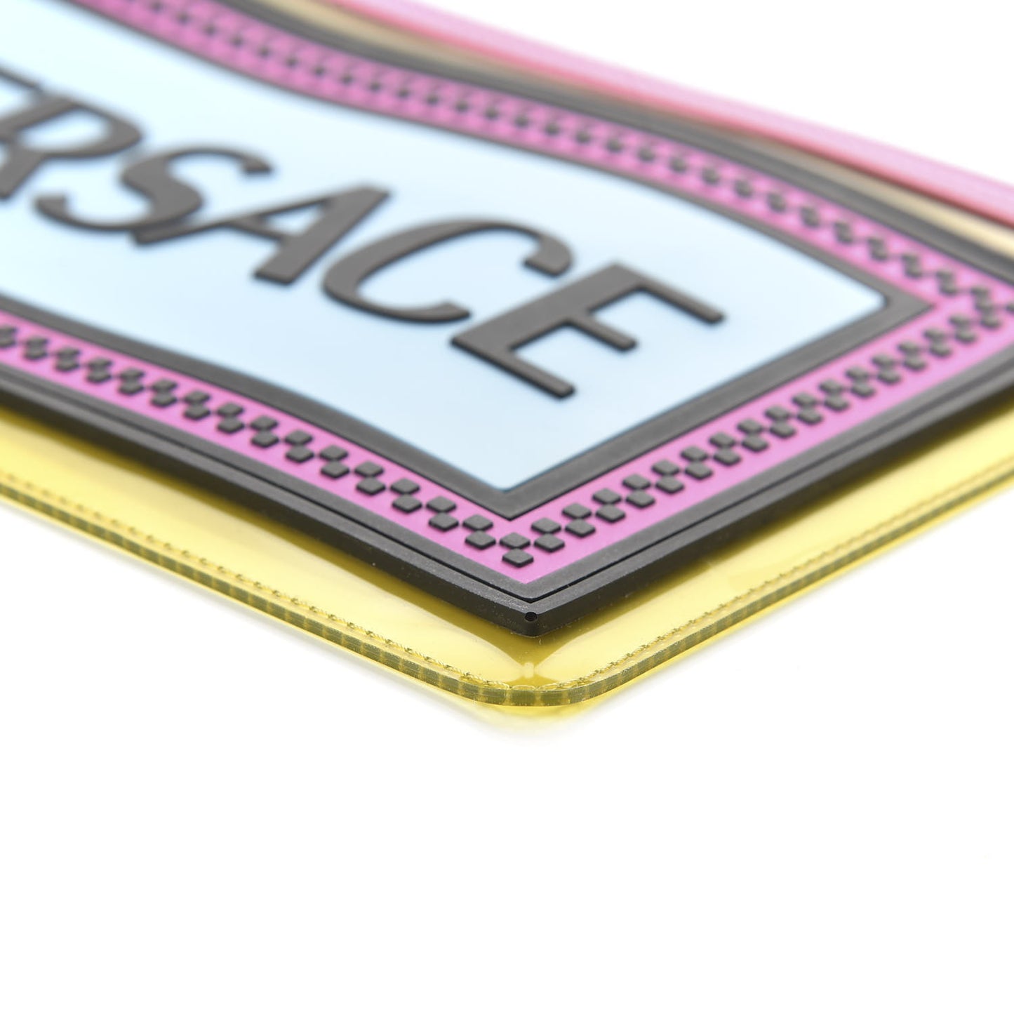 Vinyl Rubber Calfskin 90s Logo Pouch Multicolor