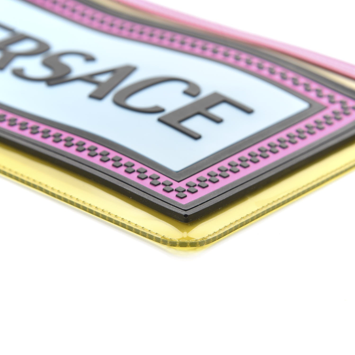 Versace Vinyl Rubber Calfskin 90s Logo Pouch Multicolor 7 of 10