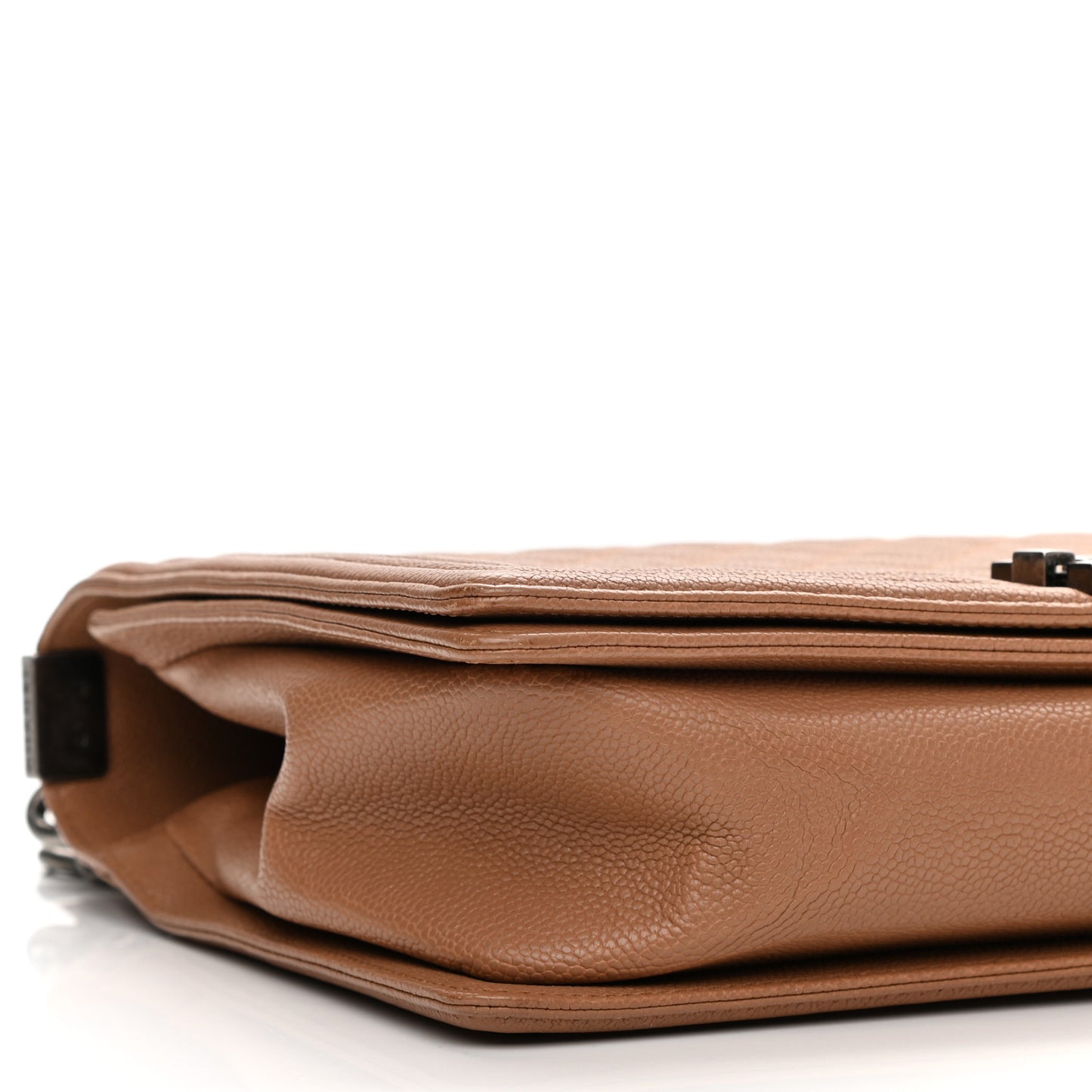 Caviar Quilted New Medium Boy Flap Camel