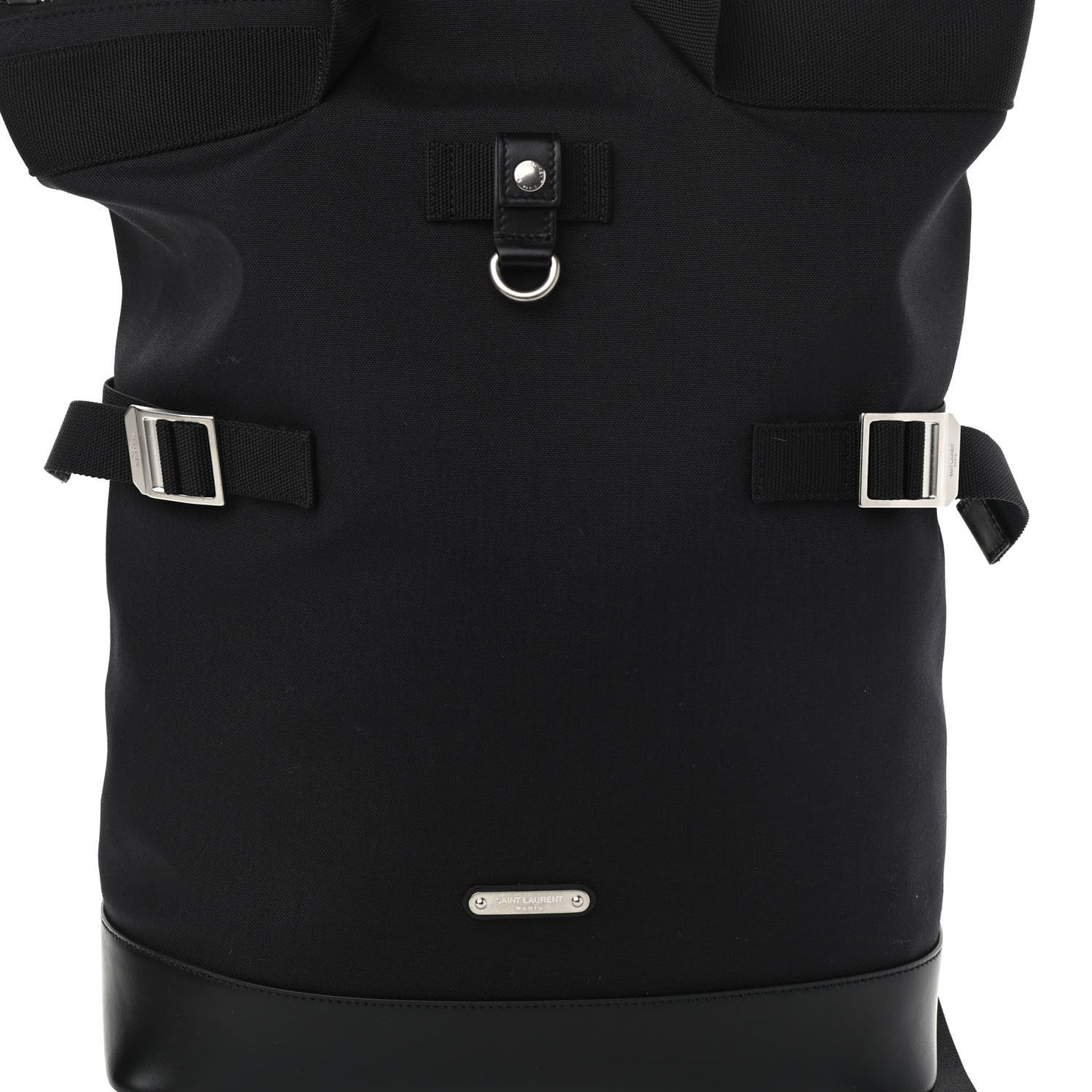 Canvas Calfskin Rivington Race Convertible Backpack Black