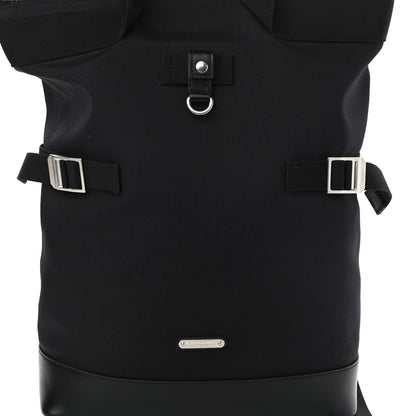 Saint Laurent Canvas Calfskin Rivington Race Convertible Backpack Black 8 of 10