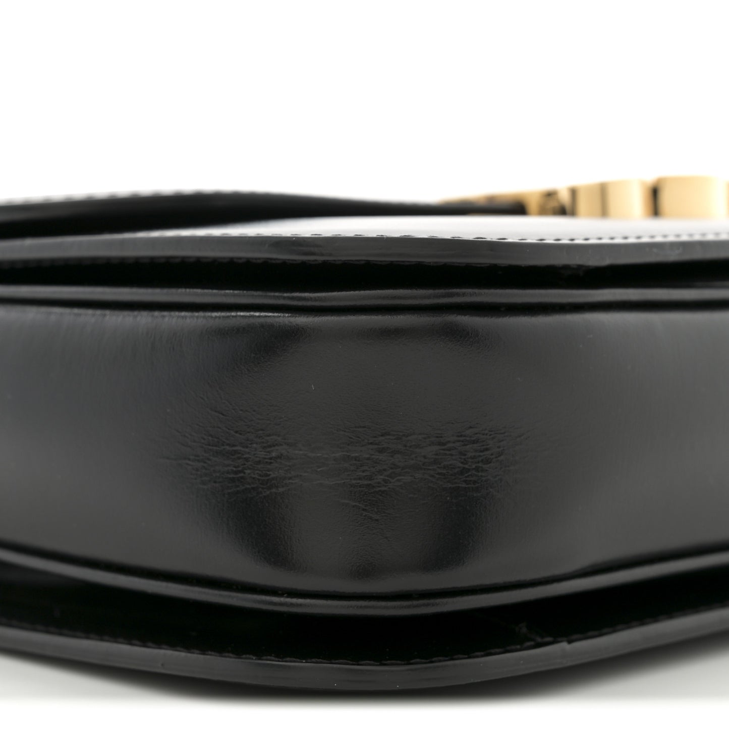 Shiny Calfskin Medium Triomphe Black