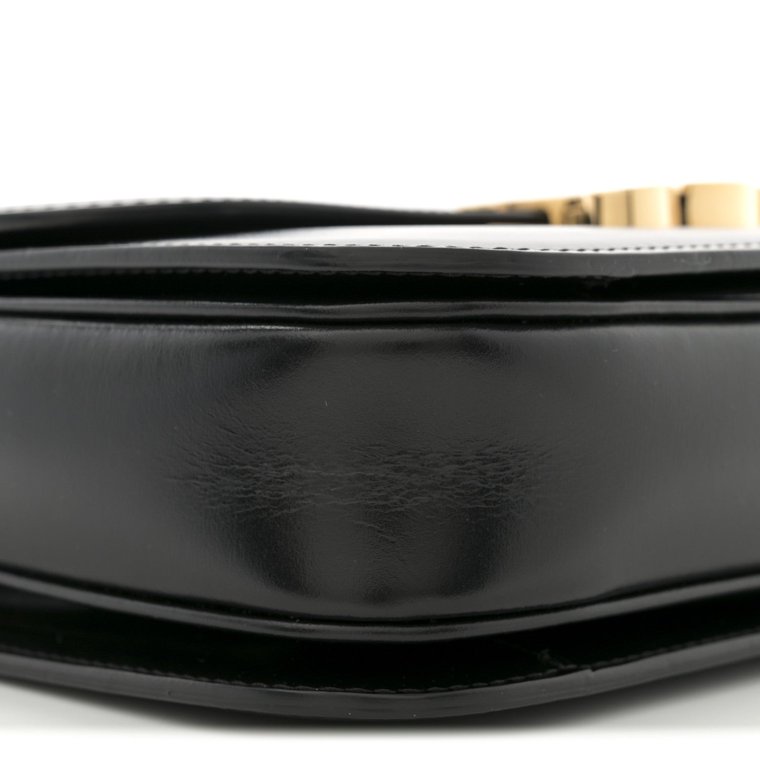 Celine Shiny Calfskin Medium Triomphe Black 8 of 11