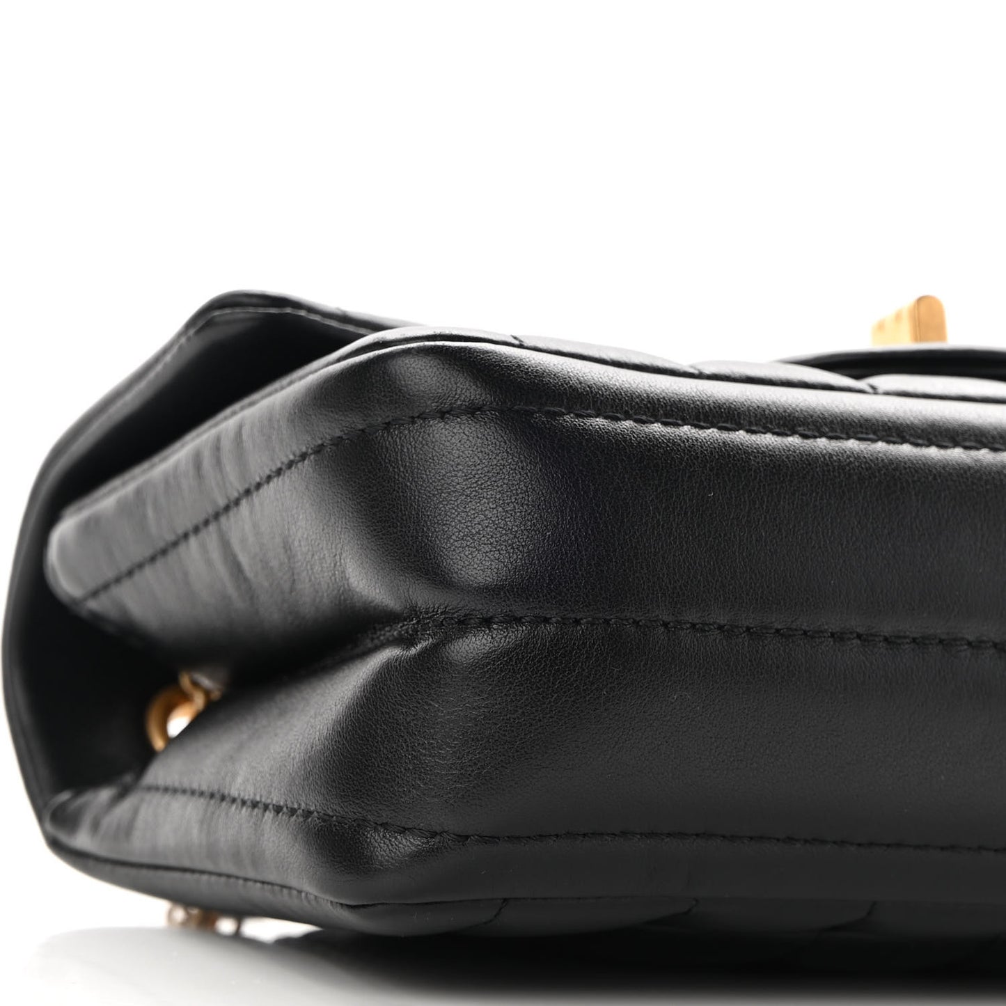 Aged Calfskin Vertical Quilted 2.55 Reissue Mini Flap Black