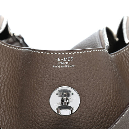 Hermes Taurillon Clemence Lindy 30 Etoupe 7 of 13