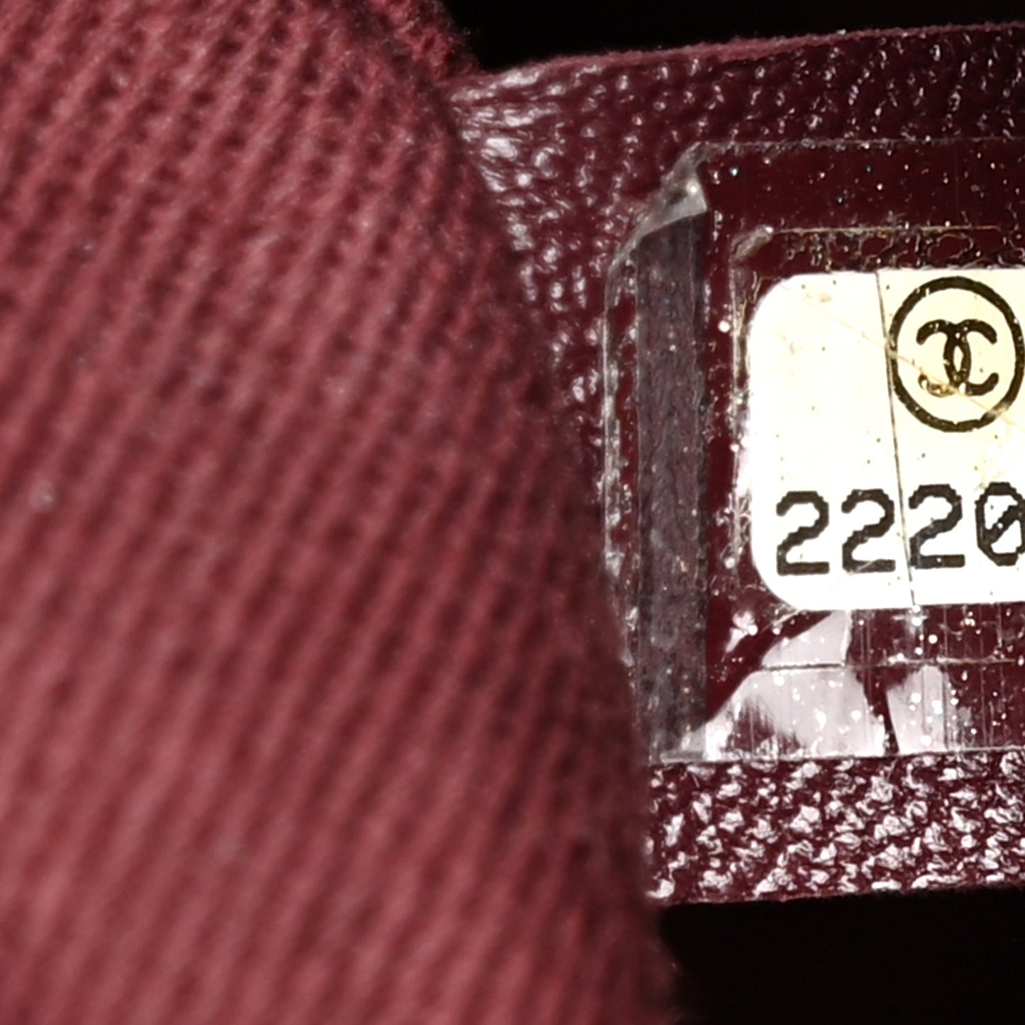 Caviar Quilted Small Coco Handle Flap Burgundy