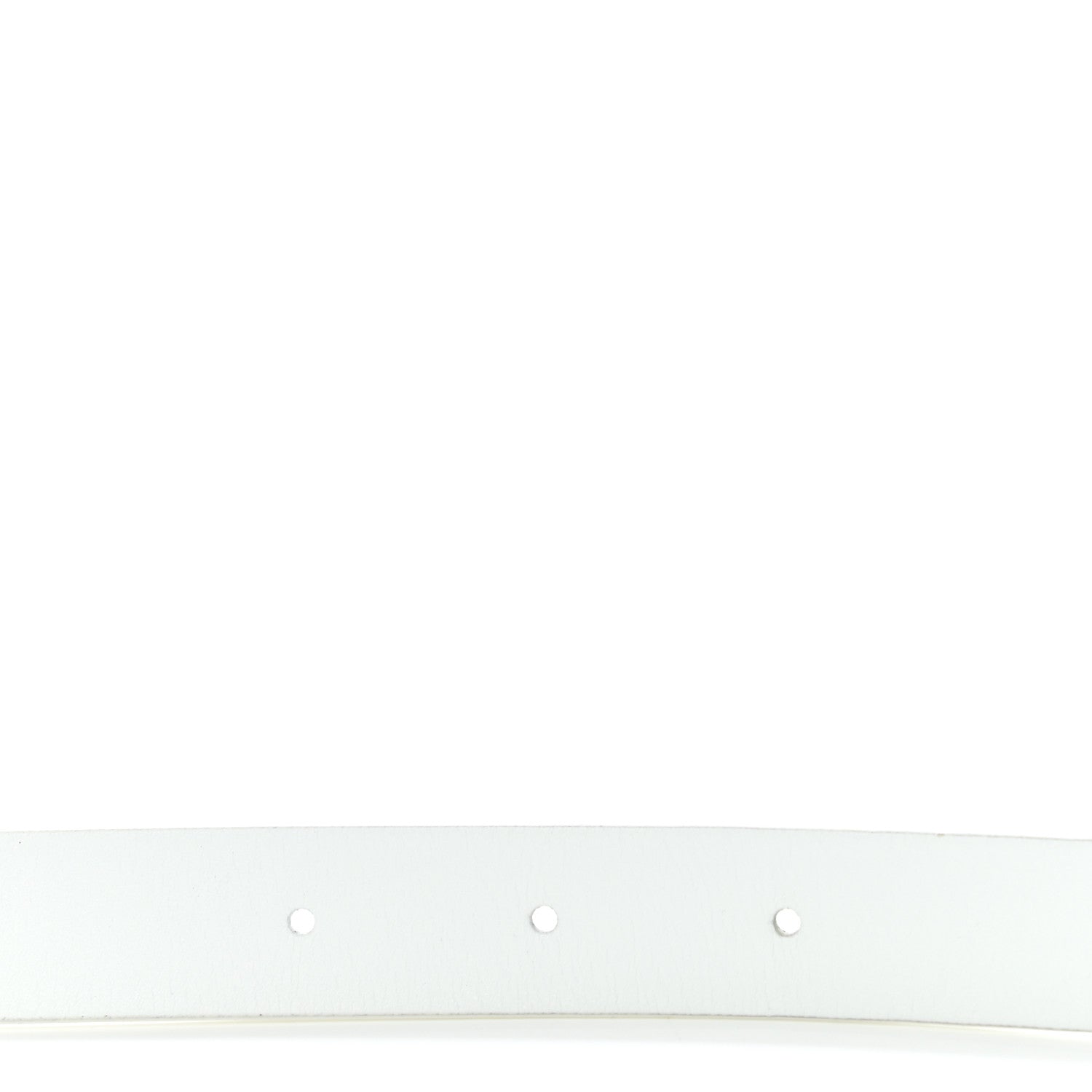 Chanel Calfskin Crystal CC Buckle Belt 80 32 White 6 of 6