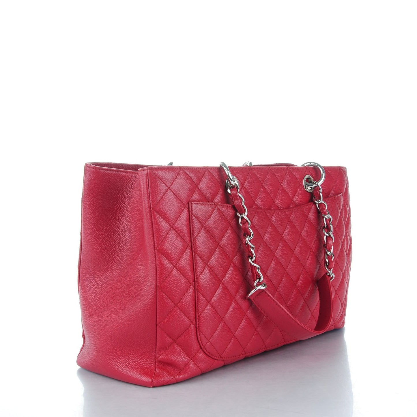 Caviar Quilted XL Grand Shopping Tote GST Red