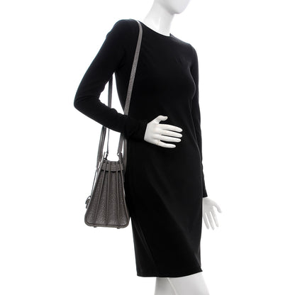 Saint Laurent Calfskin Crocodile Embossed Small Sac De Jour Fog 2 of 12