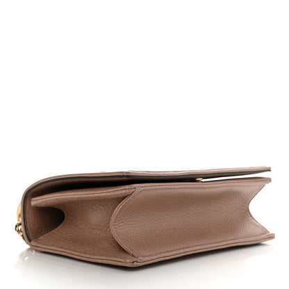 Christian Dior Grained Calfskin Small Diorama Flap Bag Taupe 4 of 13