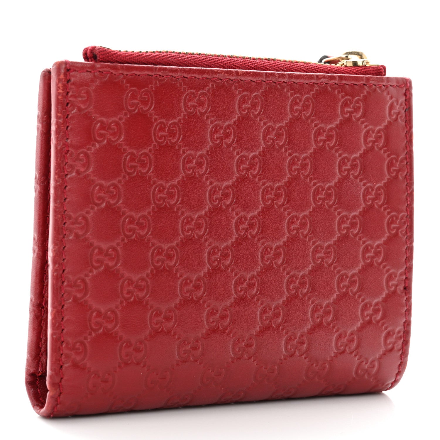 Gucci Microguccissima Bi-Fold Wallet Red 4 of 7