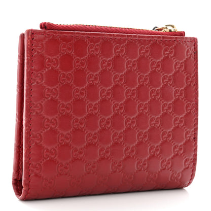 Gucci Microguccissima Bi-Fold Wallet Red 4 of 7