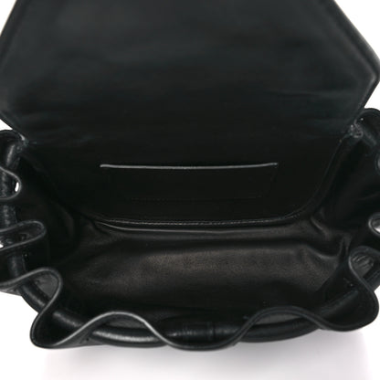 Bottega Veneta Lambskin Small Beak Triangle Flap Shoulder Bag Black 5 of 10