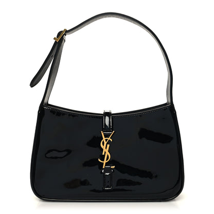 Saint Laurent Patent Le 5 A 7 Hobo Black 1 of 10