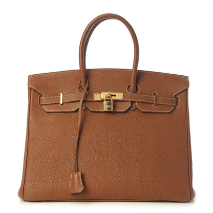 Hermes Togo Birkin 35 Gold 1 of 33