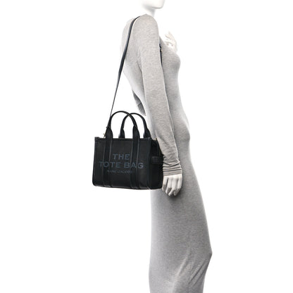 Marc Jacobs Grained Calfskin Small The Tote Bag Black 2 of 11