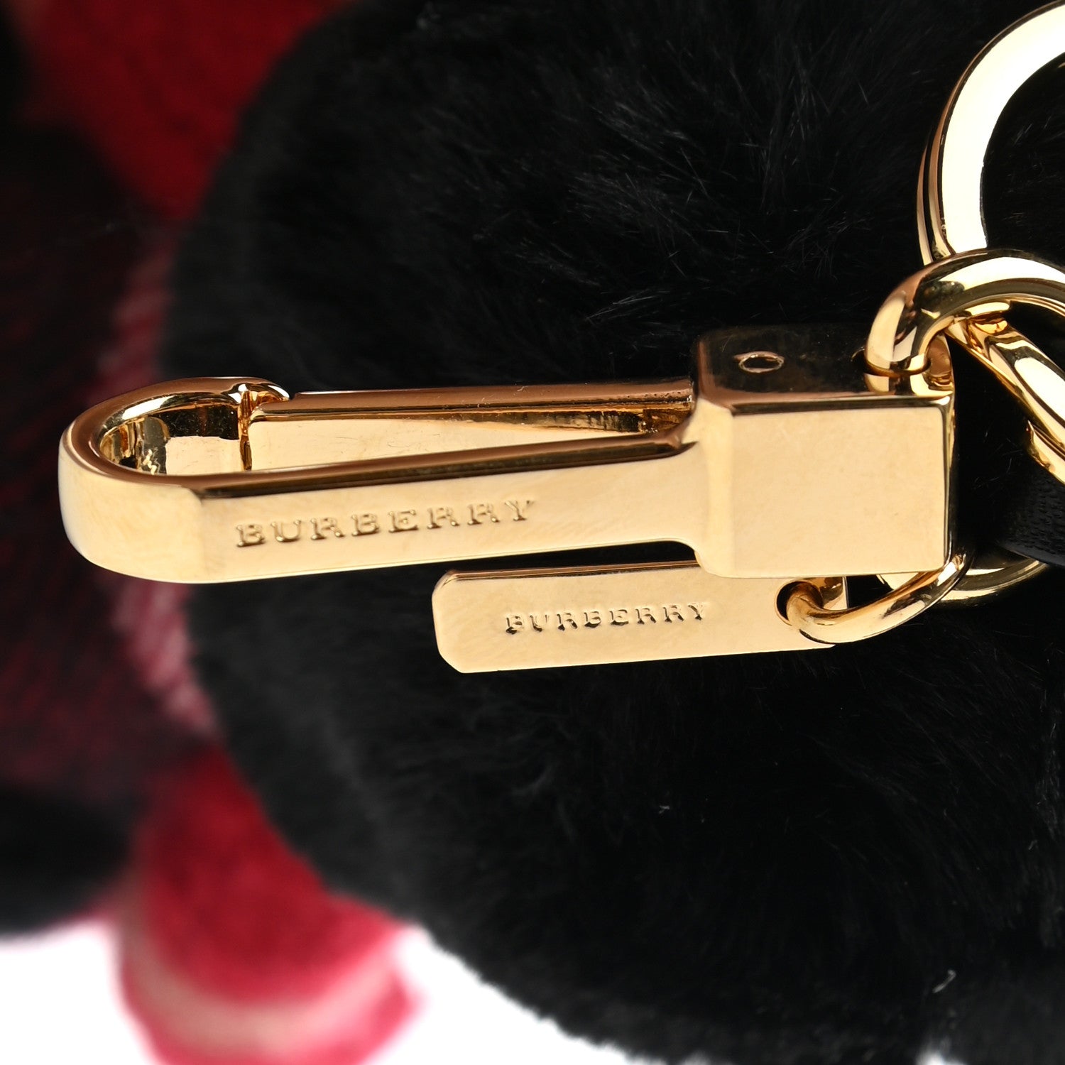 Burberry Cashmere Check Busby Thomas Bear Keychain Charm Parade Red 3 of 4