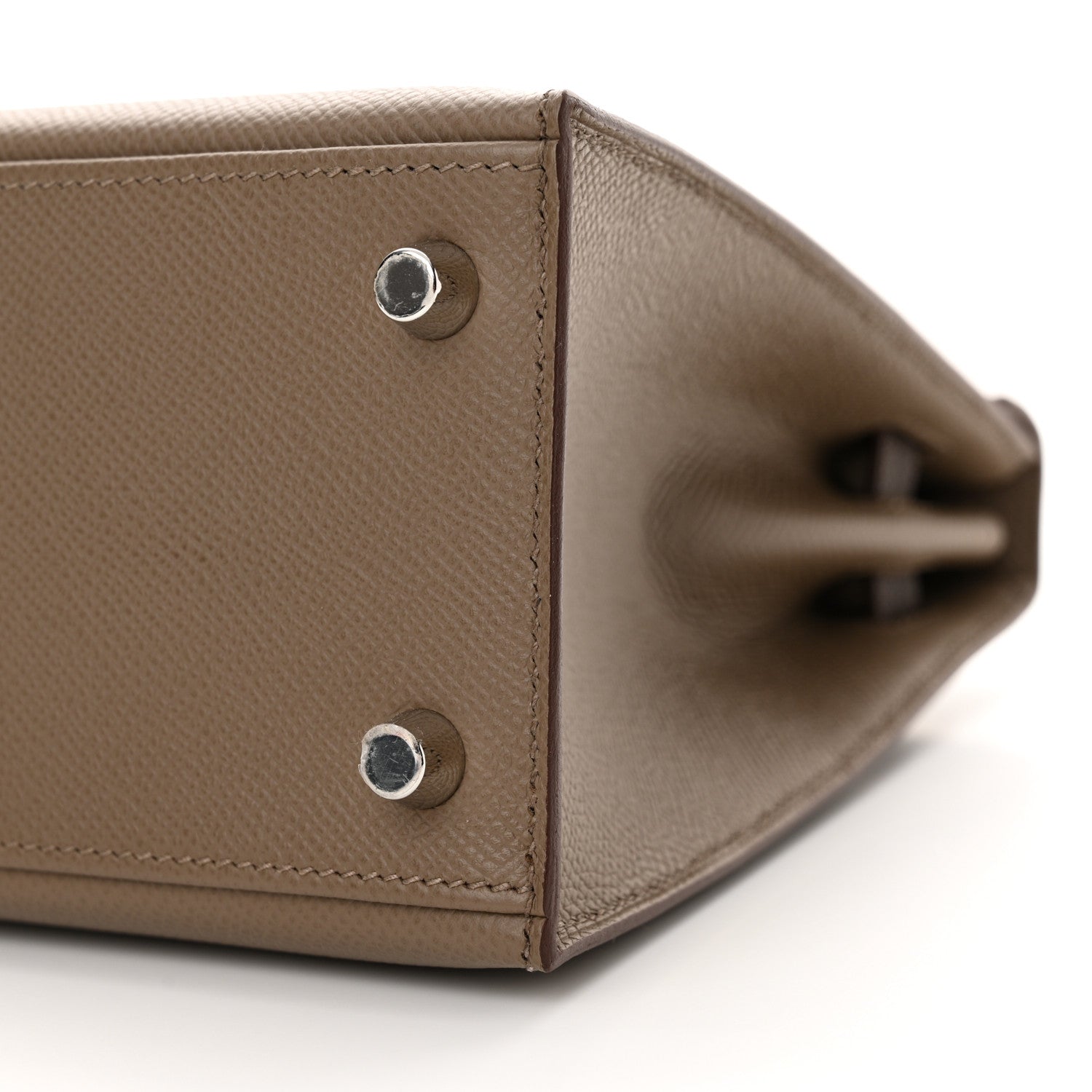 Hermes Epsom Tri-Color Kelly Sellier 25 Ecorce Etoupe Black 10 of 12