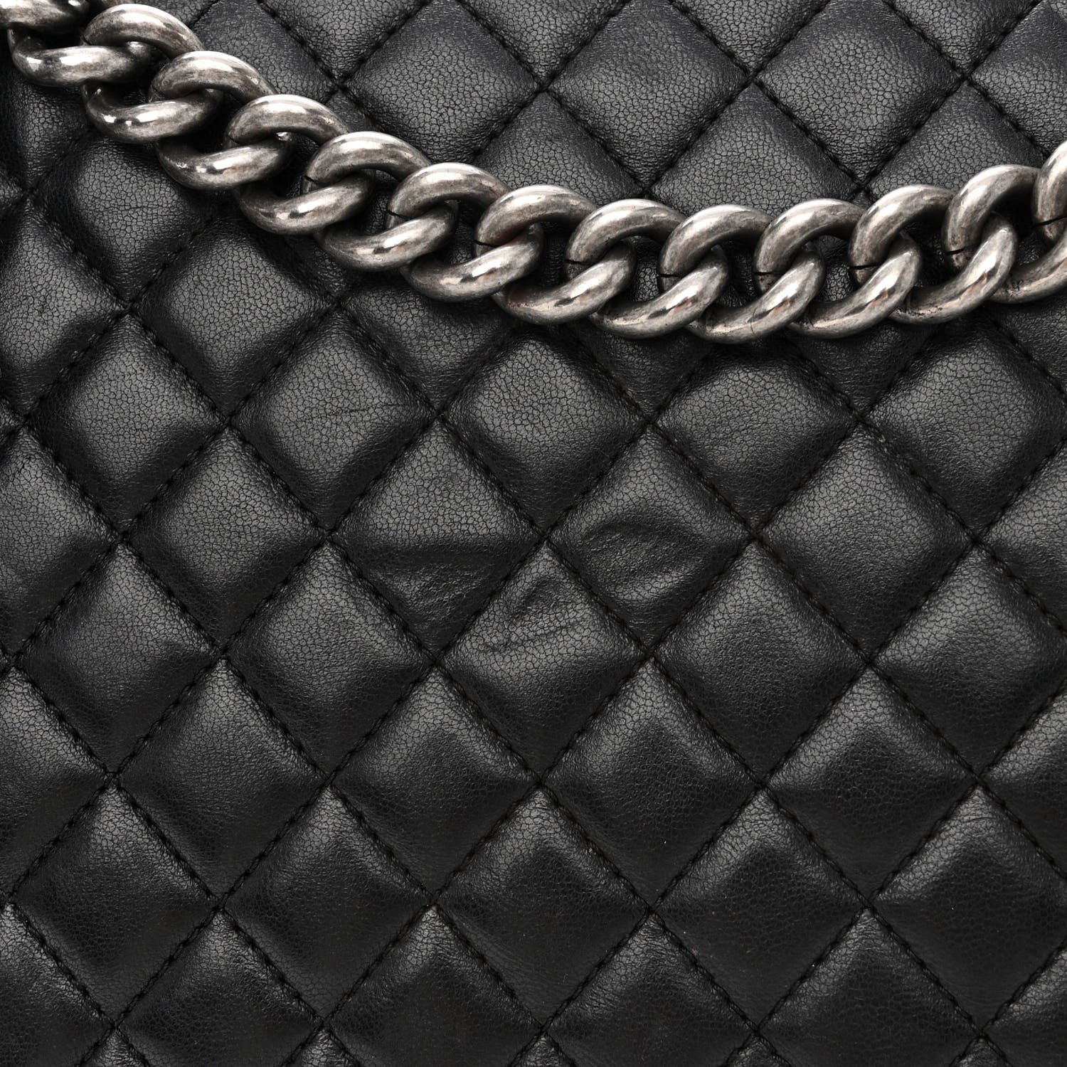 Chanel Calfskin Quilted Large Boy Flap Black 13 of 17