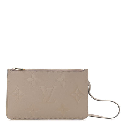 Louis Vuitton Empreinte Monogram Giant Neverfull MM Pochette Tourterelle 1 of 9