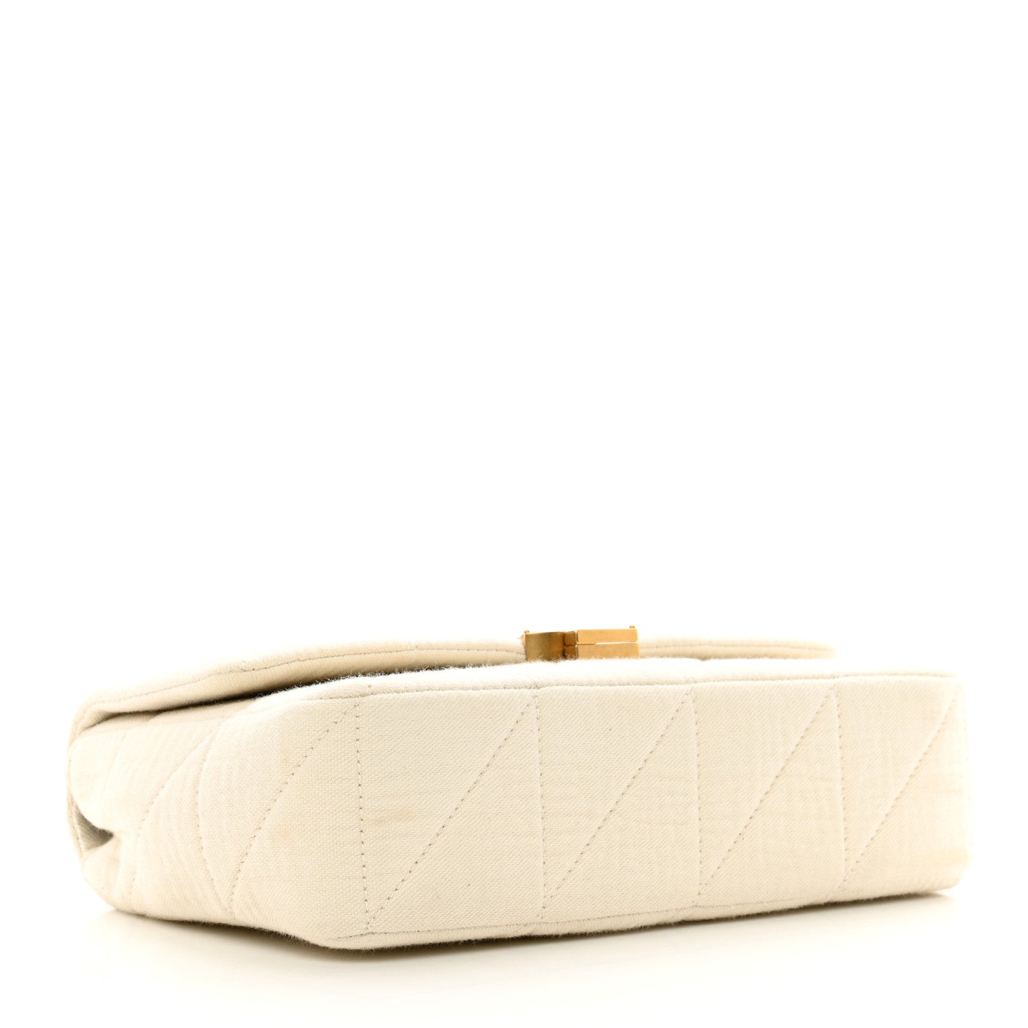 Saint Laurent Crinkle Cotton Patchwork Monogram Medium Jamie Vanilla Ice 5 of 9