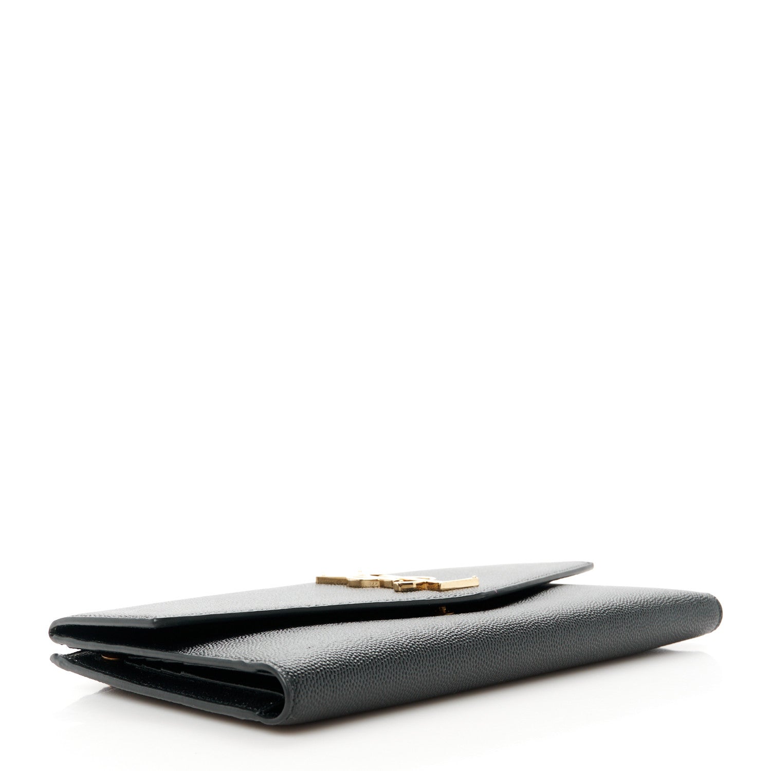 Saint Laurent Grain De Poudre Monogram Uptown Wallet Black 4 of 11