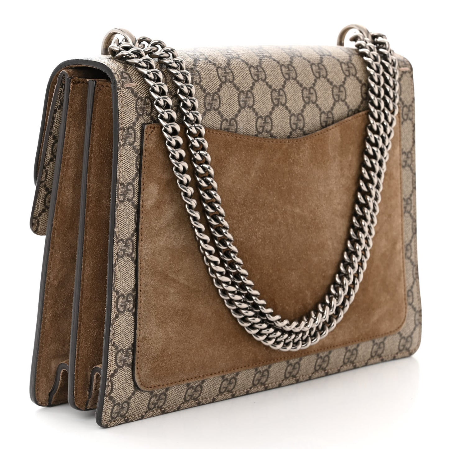 GG Supreme Monogram Medium Dionysus Shoulder Bag Taupe