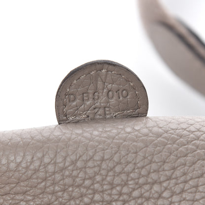 Hermes Taurillon Clemence Evelyne TPM Gris Asphalte 7 of 11