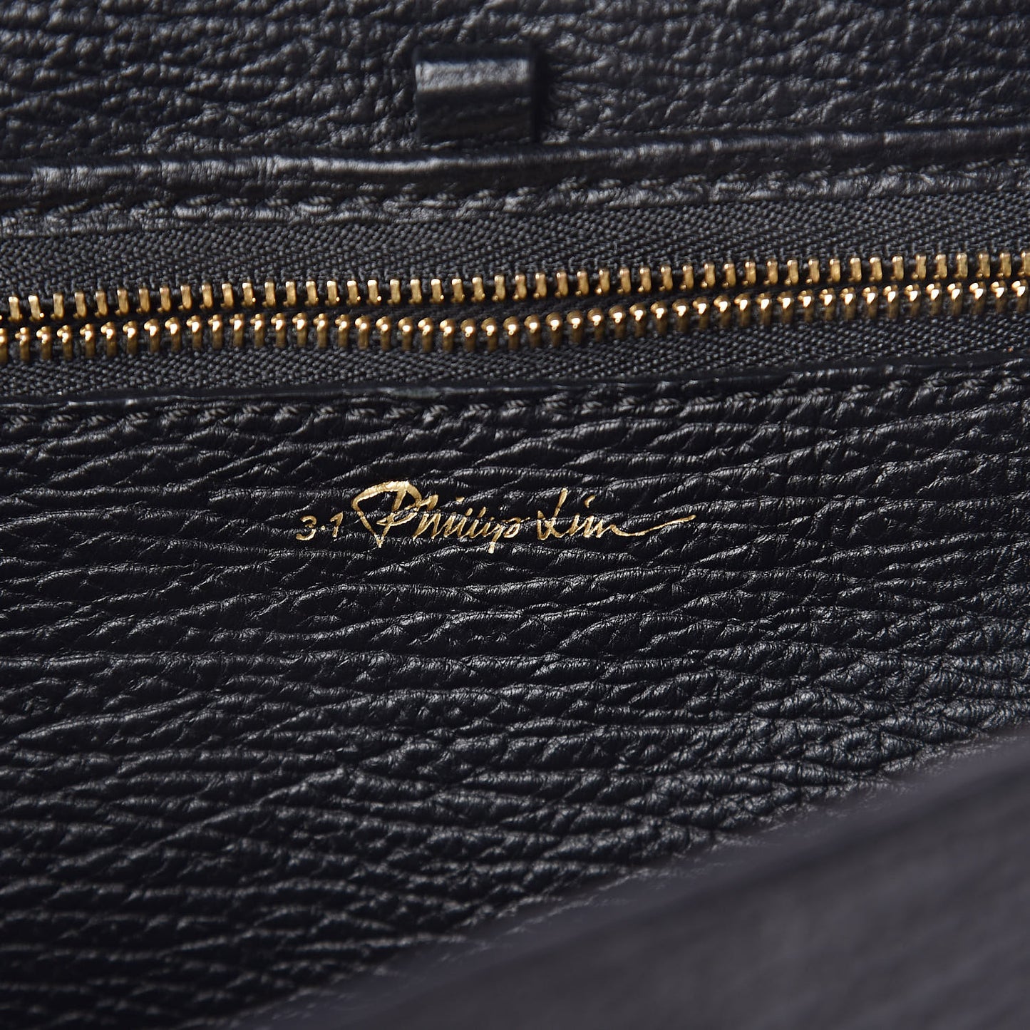 3.1 Textured Calfskin Medium Pashli Satchel Black