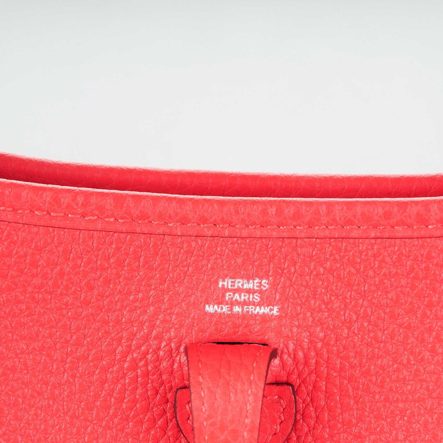 Hermes Taurillon Clemence Amazone Evelyne TPM Rouge Pivoine Rose Sakura 6 of 7
