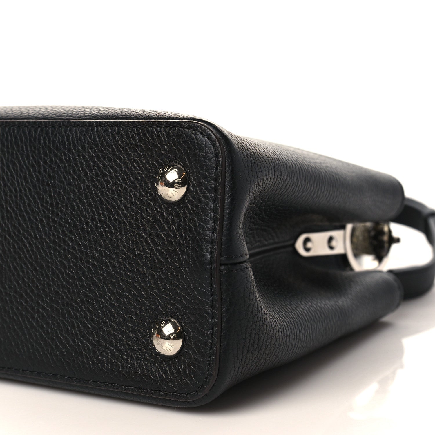 Louis Vuitton Taurillon Snakeskin Capucines MM Black 7 of 7