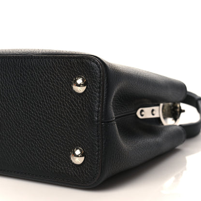 Louis Vuitton Taurillon Snakeskin Capucines MM Black 7 of 7
