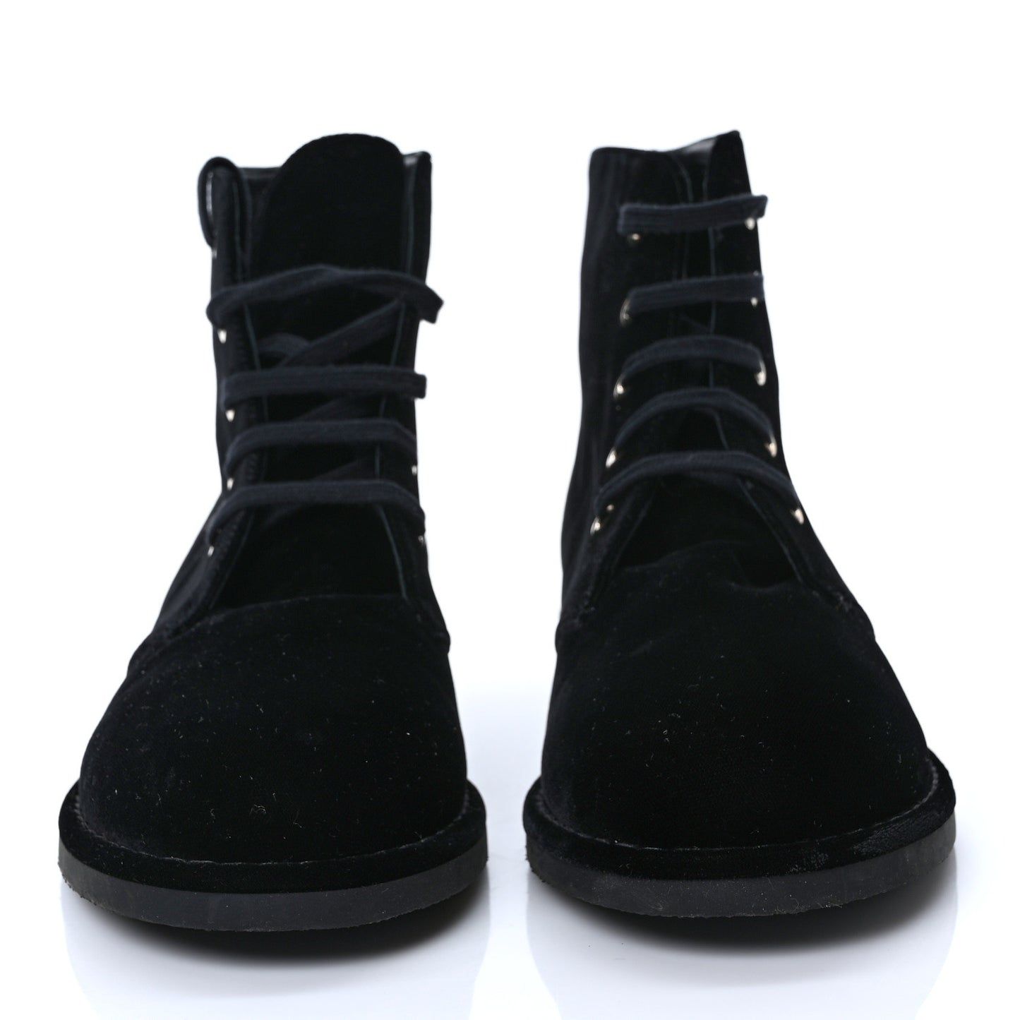 Velvet CC Lace Up Boots 41 Black