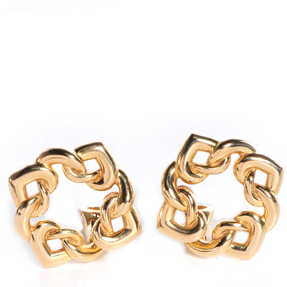 Bulgari BVLGARI 18K Yellow Gold Doppio Cuore Clip On Earrings 1 of 7