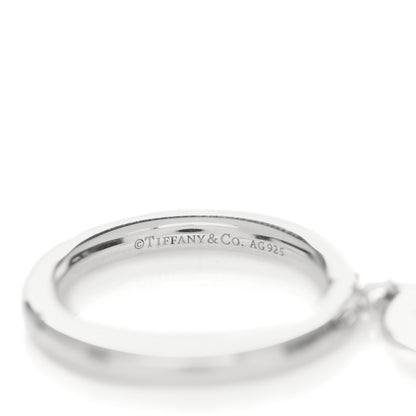 Tiffany Sterling Silver Return to Tiffany Round Charm Ring 53 6.25 4 of 5