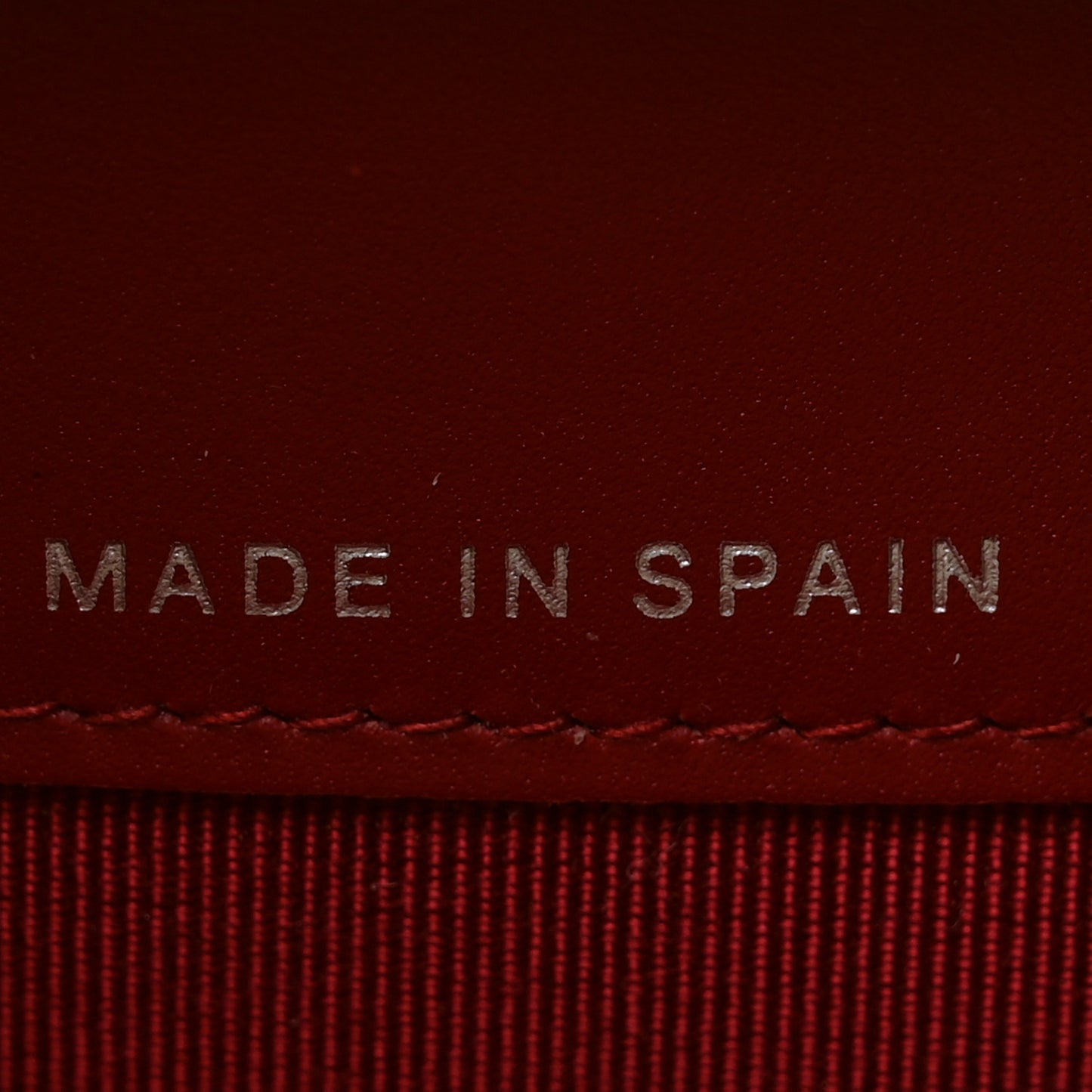 Patent Calfskin Quilted Yen Wallet Red