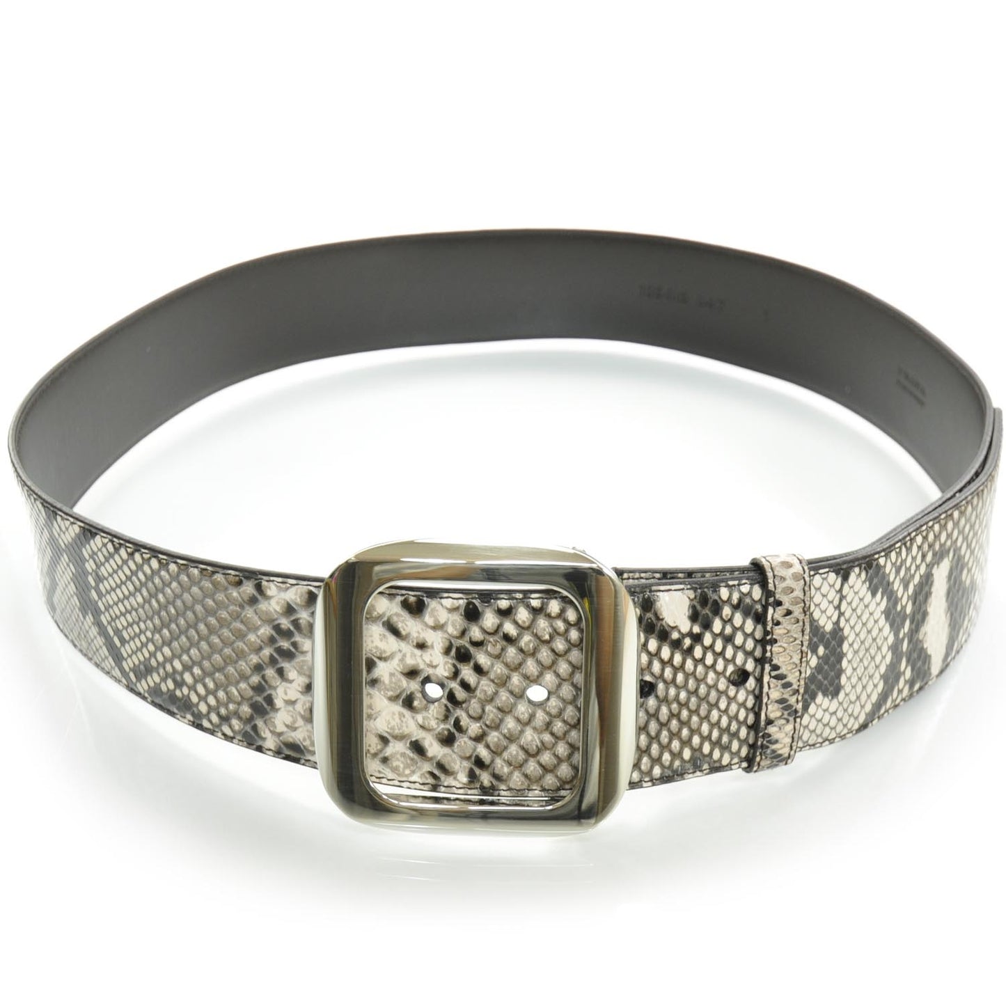 Python Silver Buckle Belt 90 36